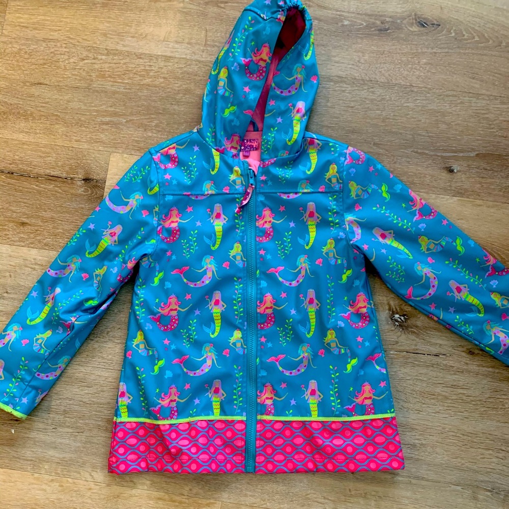 Cute mermaid rain jacket size 7/8